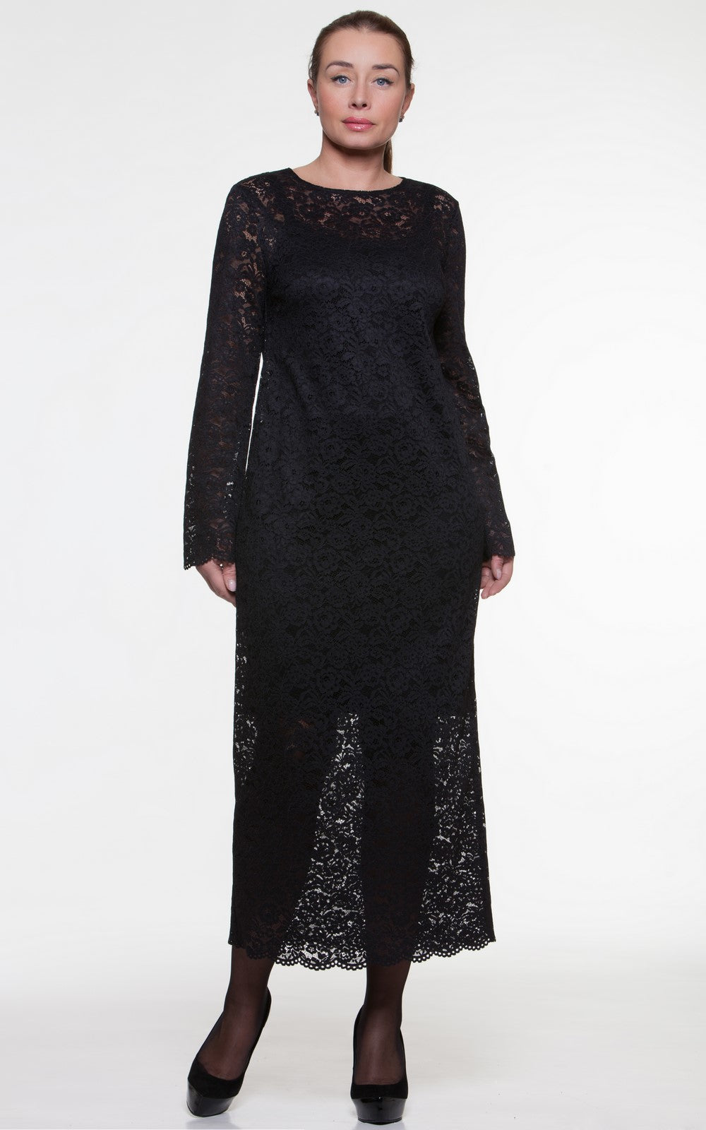 Elegant Lace Midi Dress Lydia No1