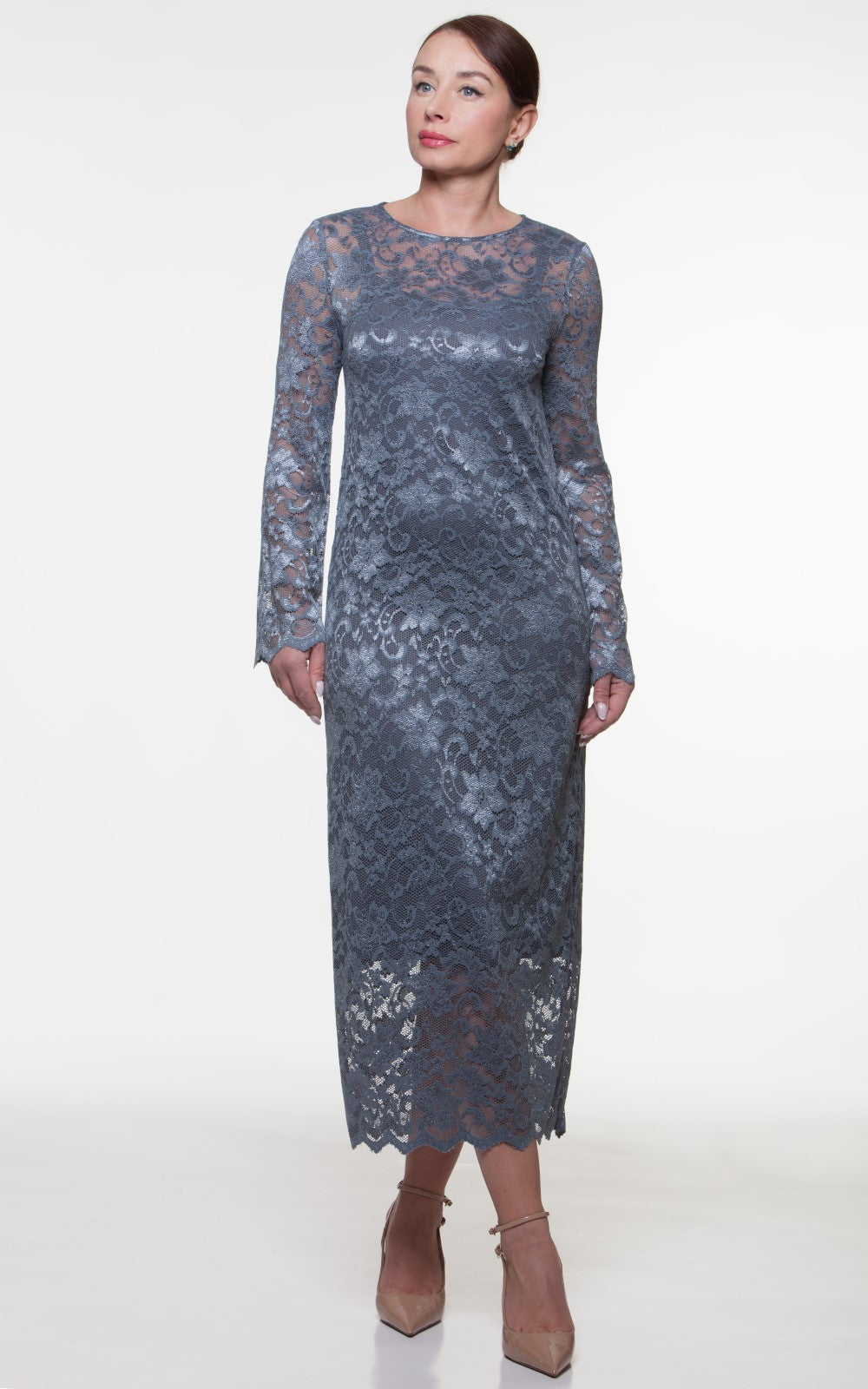 Elegant Lace Midi Dress Lydia No2