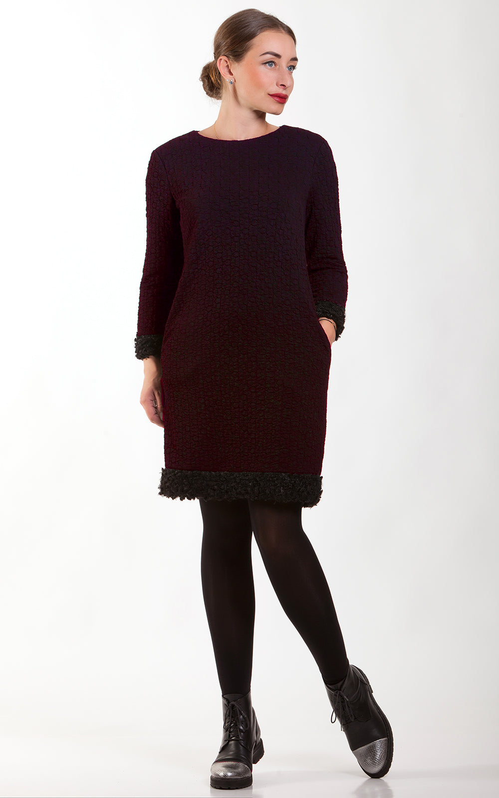 Cozy Warm Tunic Dress Beatrice No3
