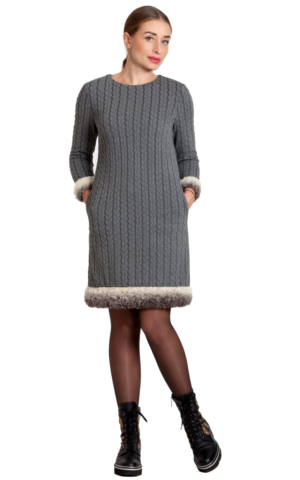 Cozy Warm Tunic Dress Lucy No13