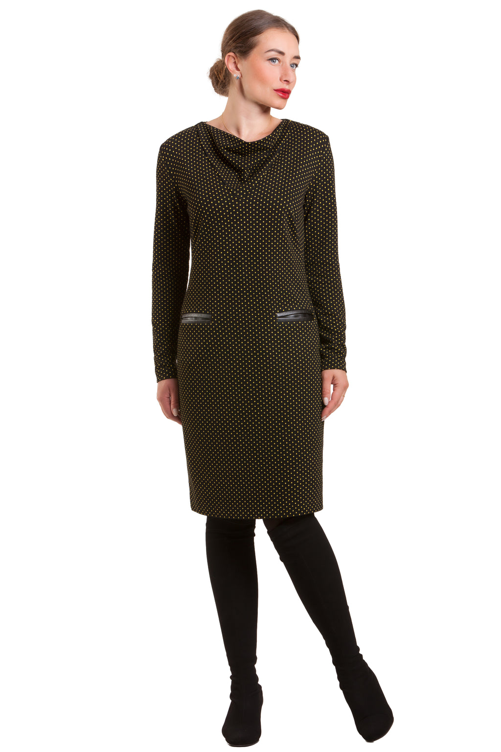 Classic Fitted Dress Lucy No9 — Magnolica Latvian Women's Clothing