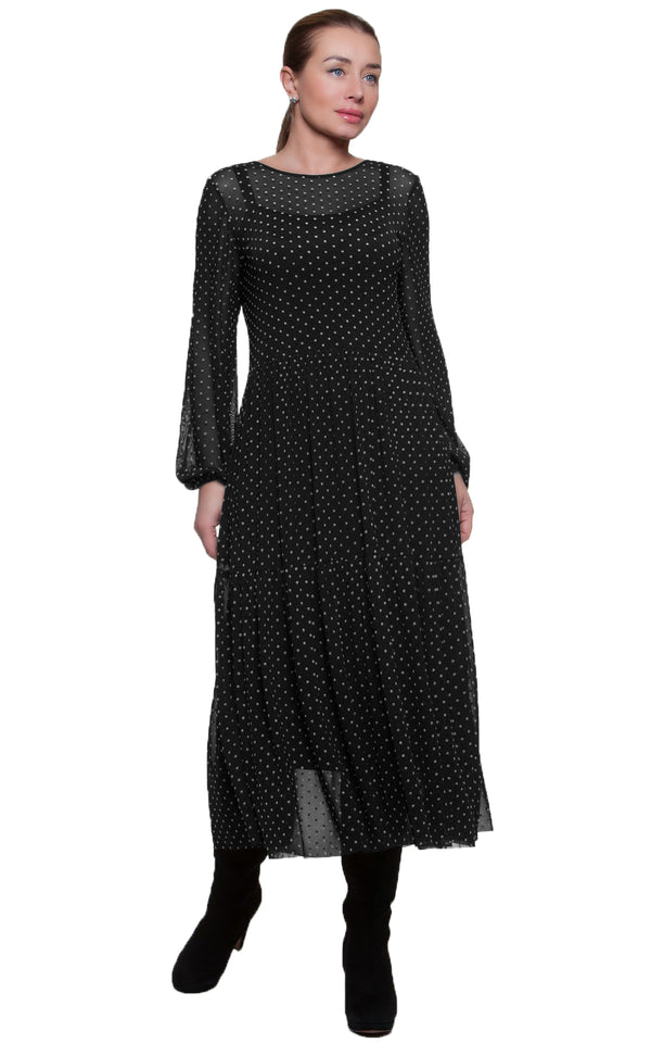 Luxurious Midi Dress Shelley No19 — Magnolica Latvian Women's Clothing