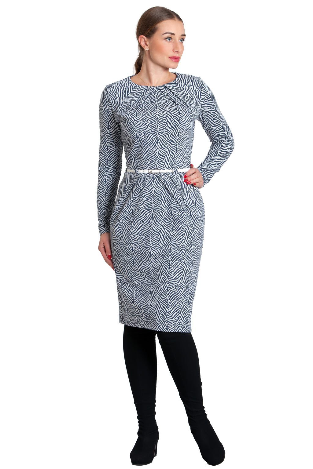 Comfortable Cotton Dress Grace No36 — Magnolica Latvian Women's Clothing