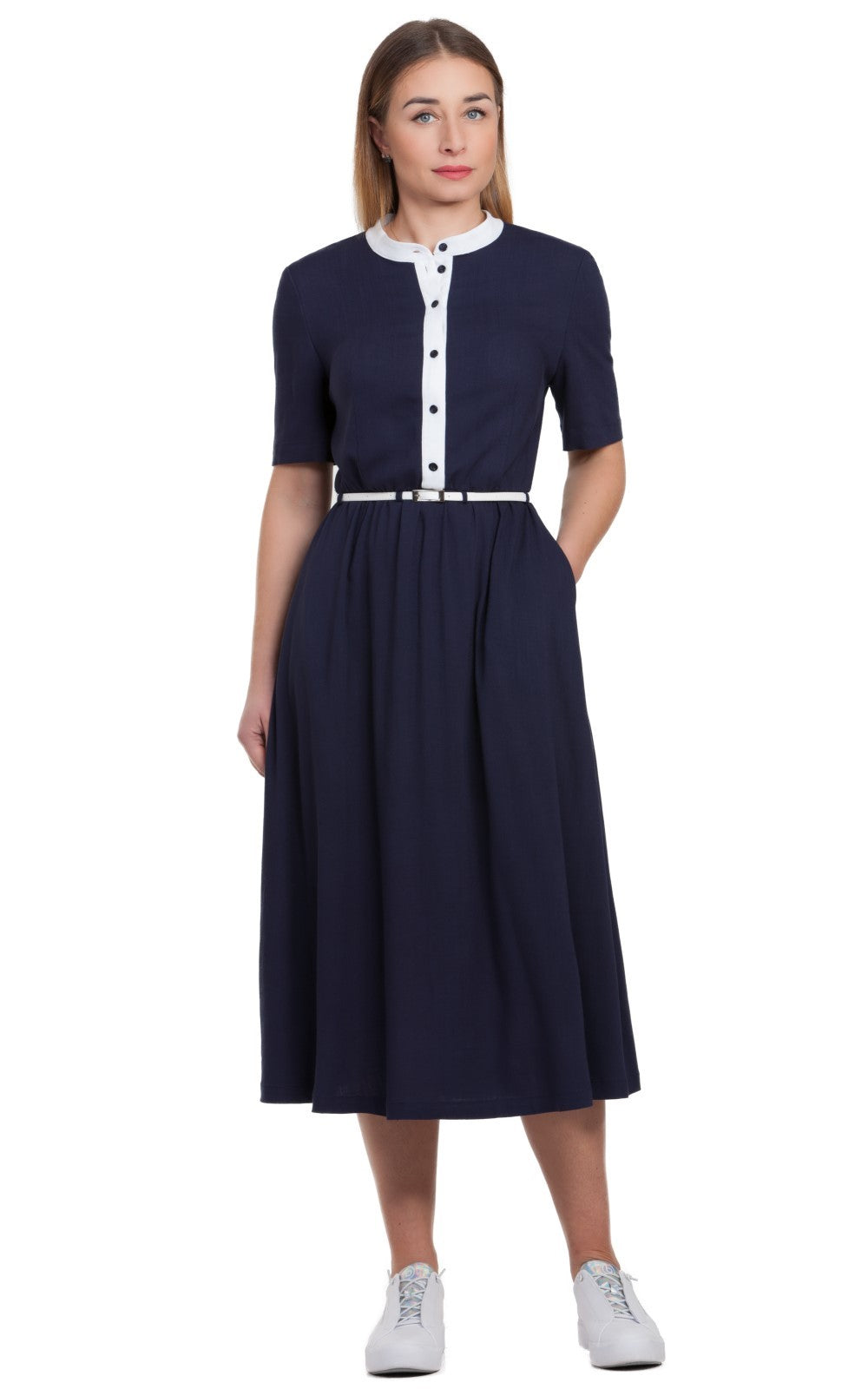 Comfortable Casual Midi Dress Amy No19