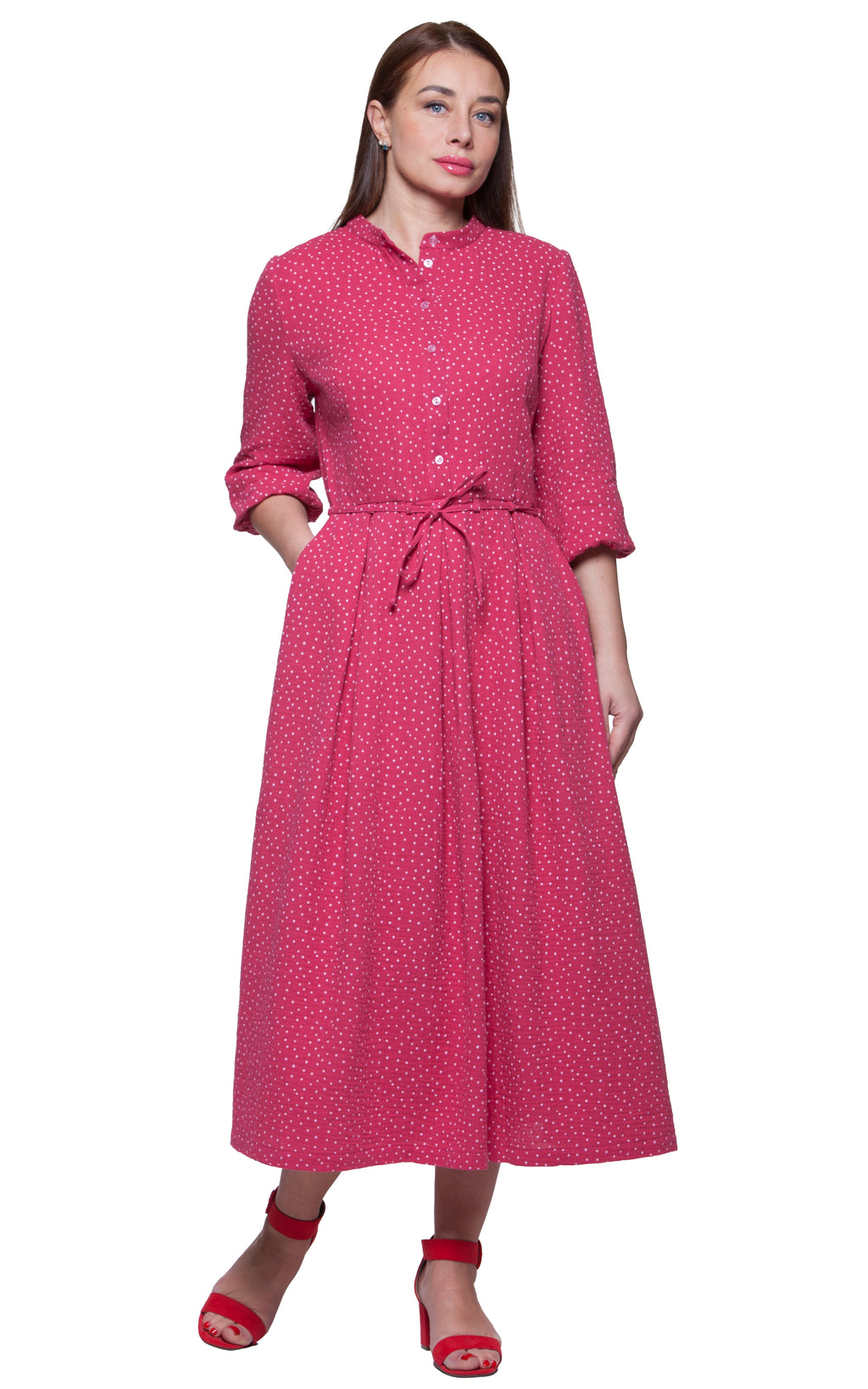 Comfortable Midi Dress Amy No21 — Magnolica Latvian Women's Clothing