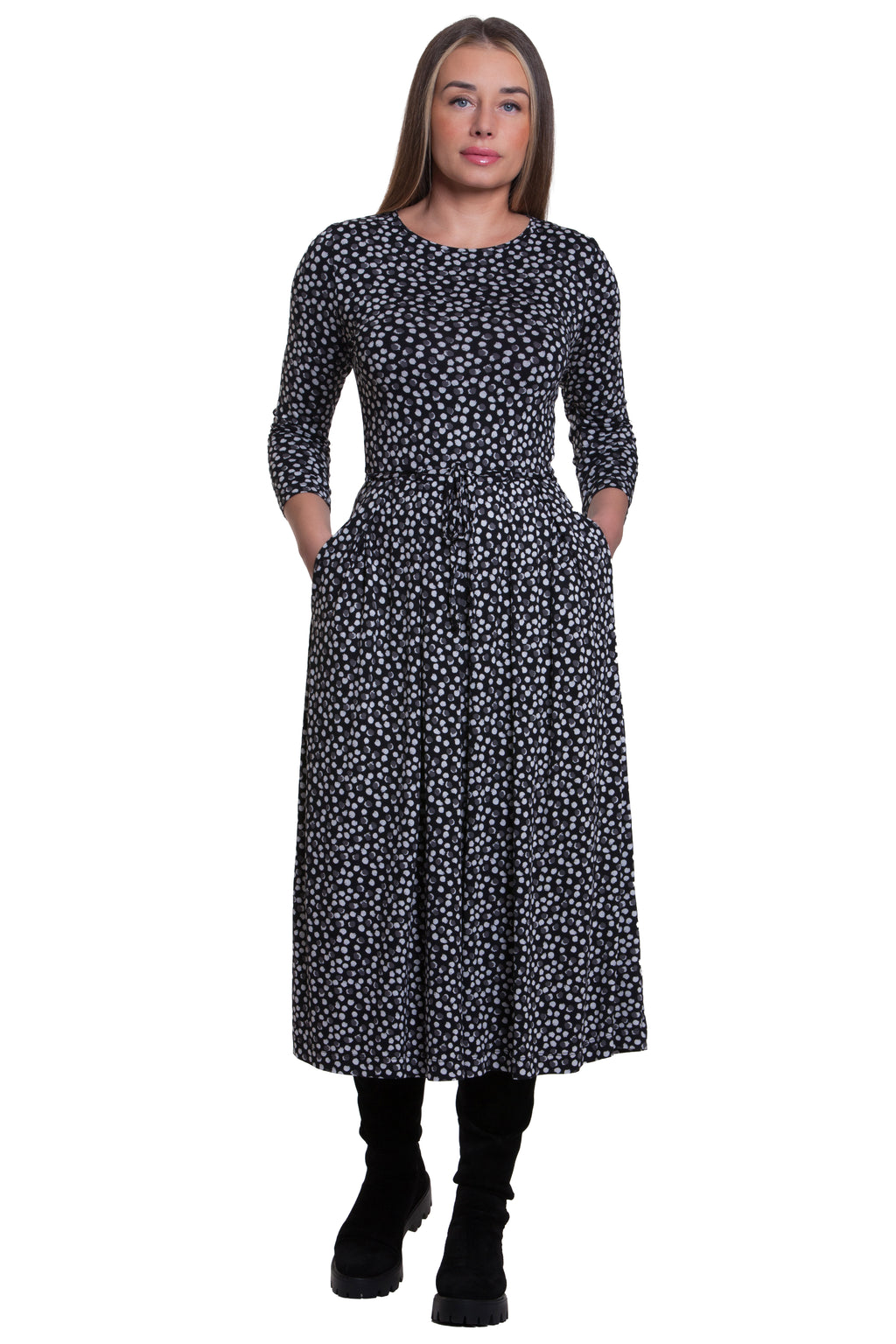 Casual Midi Dress Amy No12 — Magnolica Latvian Women's Clothing