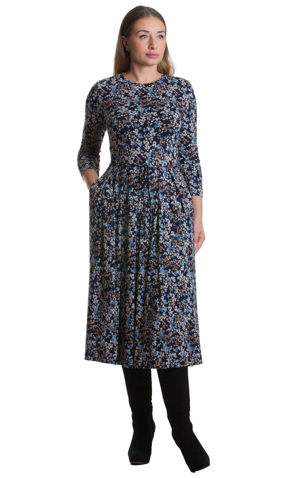 Casual Midi Dress Amy No11 — Magnolica Latvian Women's Clothing