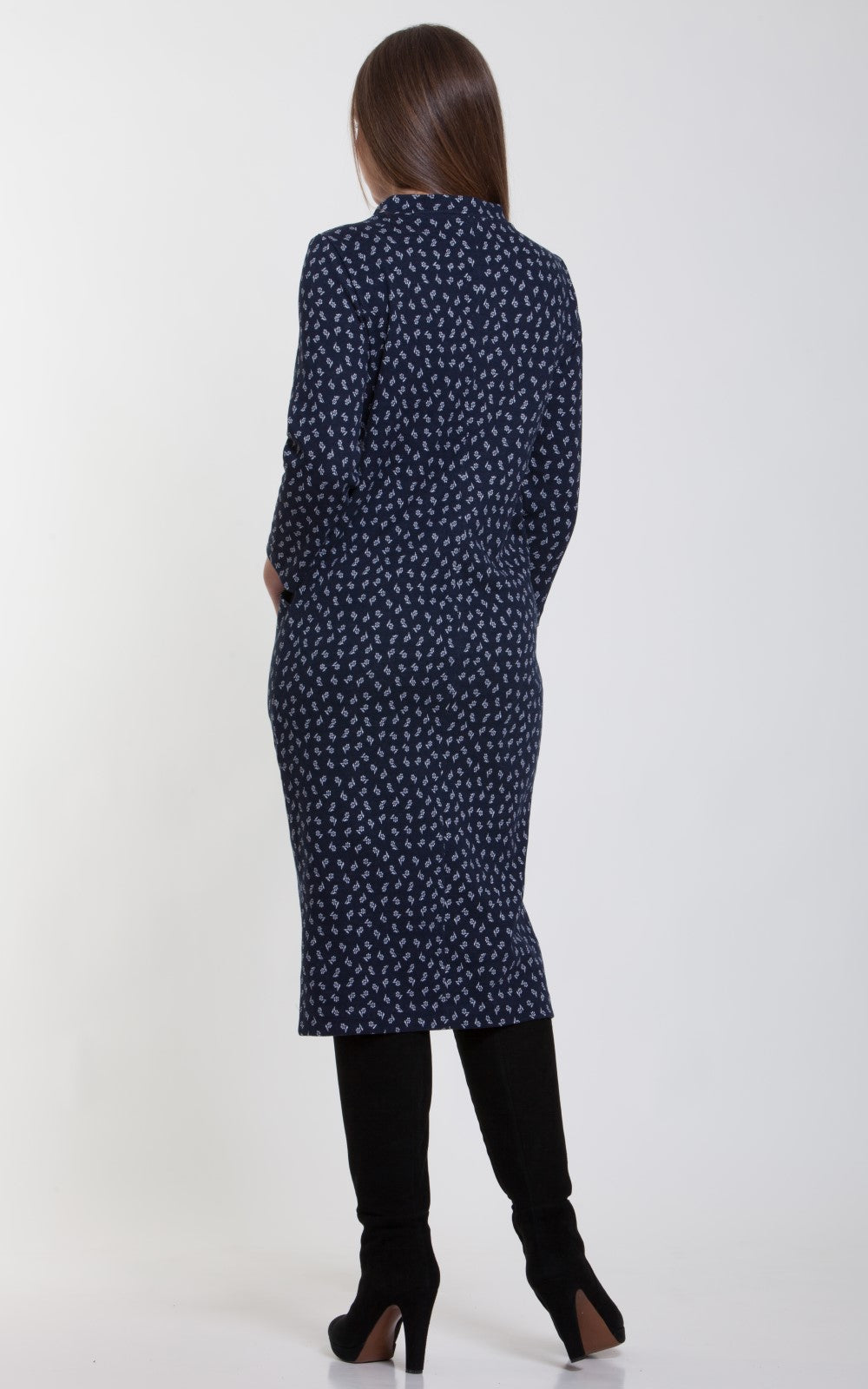 Elegant Straight-fit Cotton Dress Irina No1