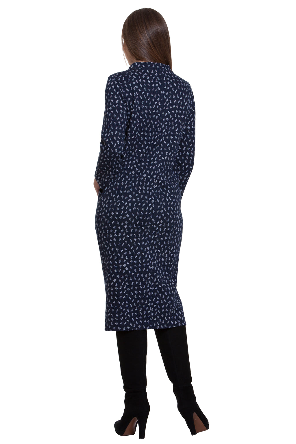 Элегантное прямое хлопковое платье Ирина №1