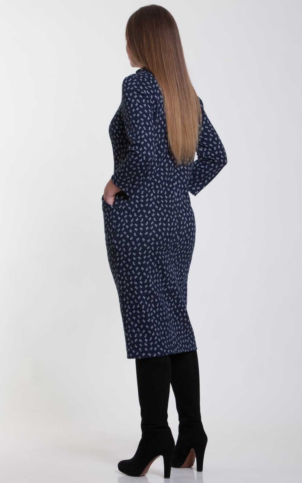 Elegant Straight-fit Cotton Dress Irina No1