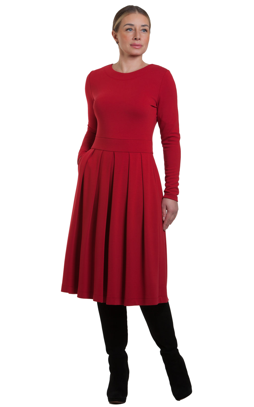 Chic Everyday Dress Aurika No2 — Magnolica Latvian Women's Clothing