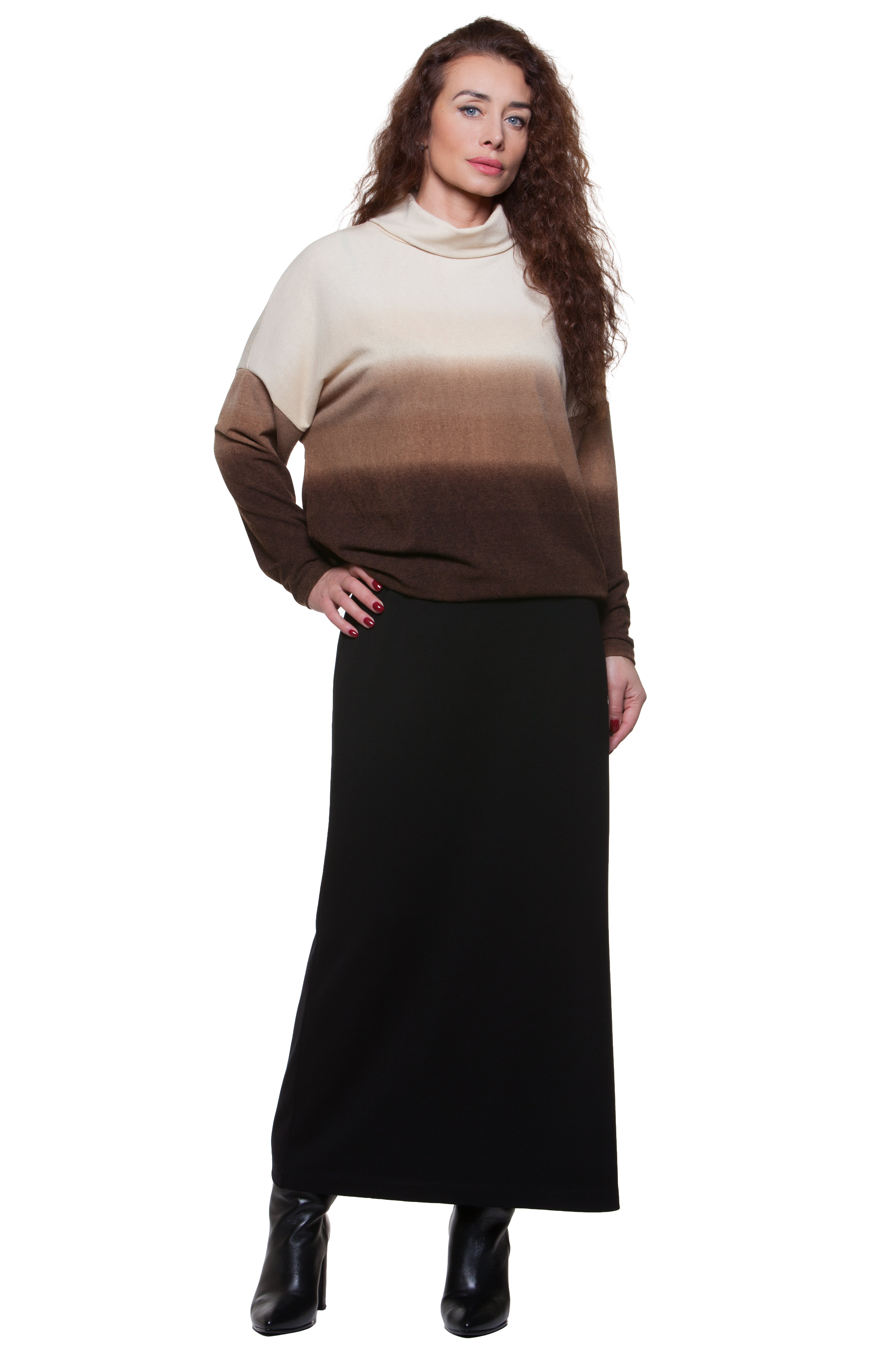 Long Straight Skirt Miloslava No12