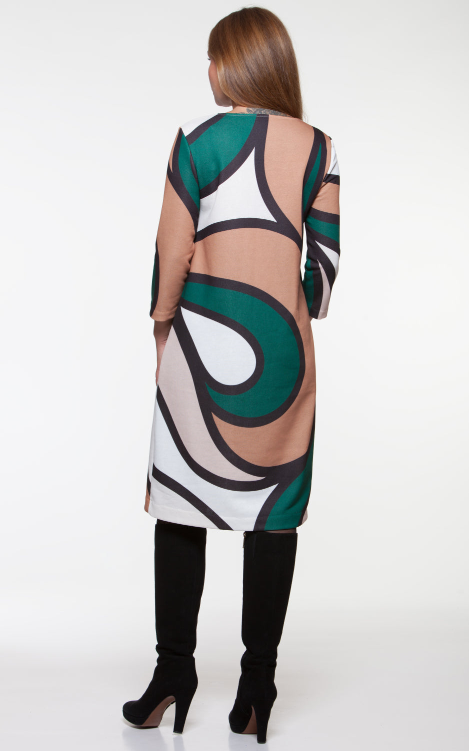 Stylish A-line Dress Elle No1