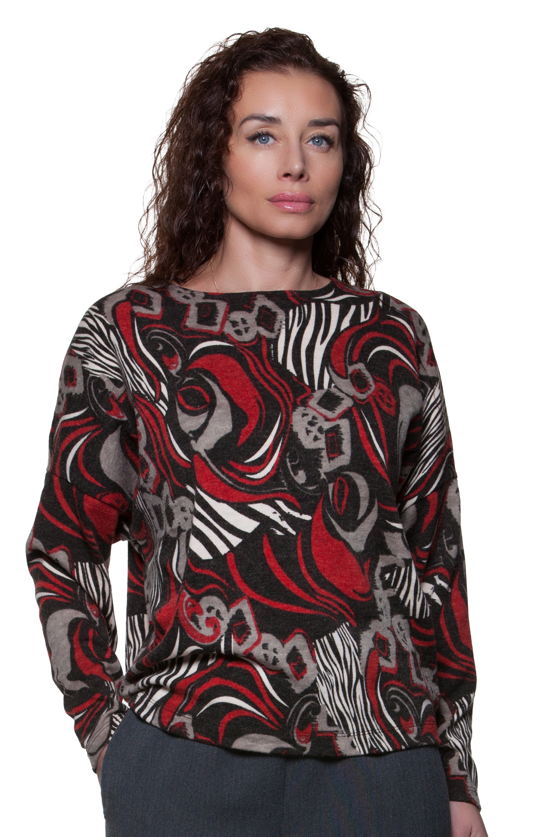 Casual Loose-fit Jumper Annie No46