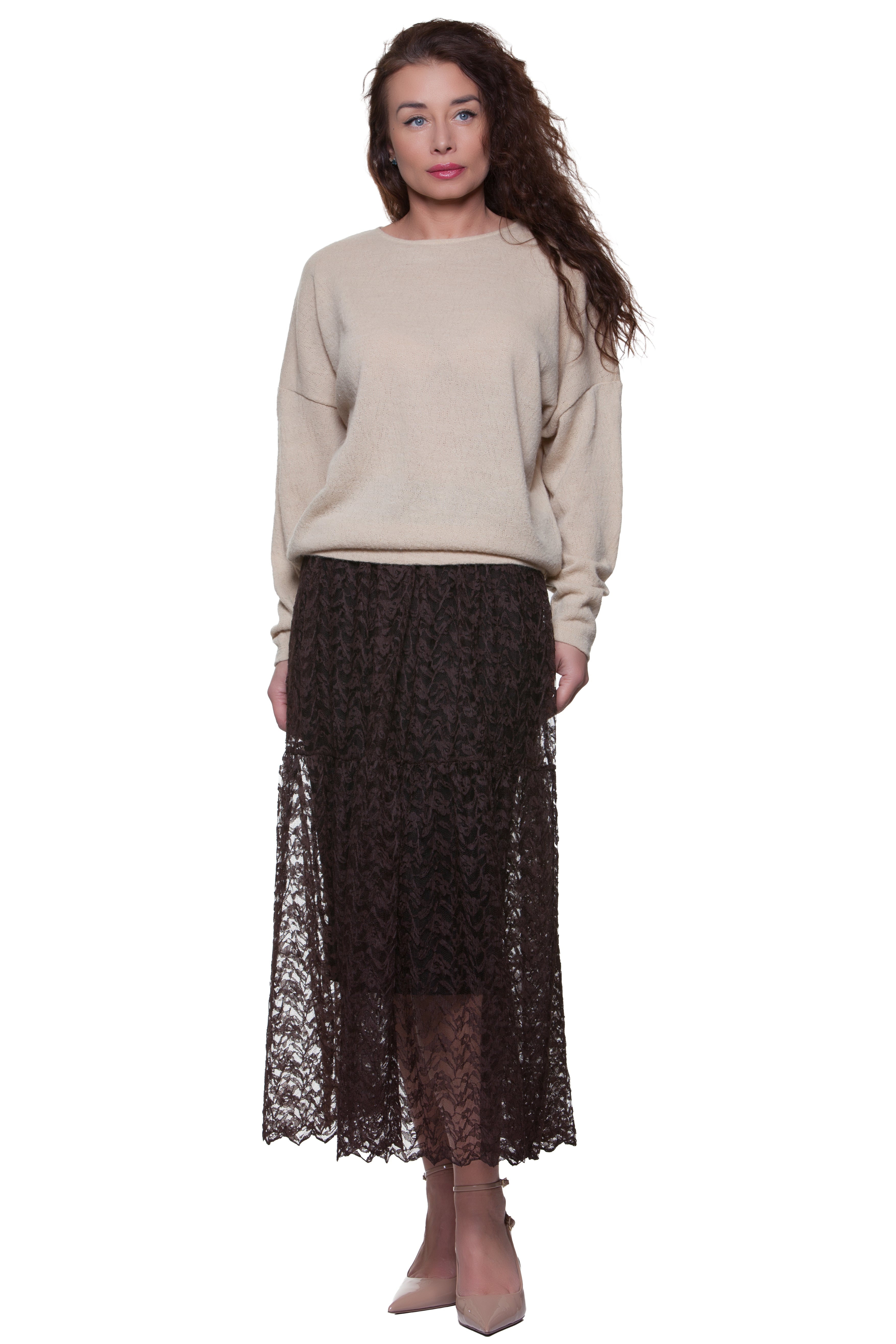 Casual Wool Loose-fit Jumper Iris No10