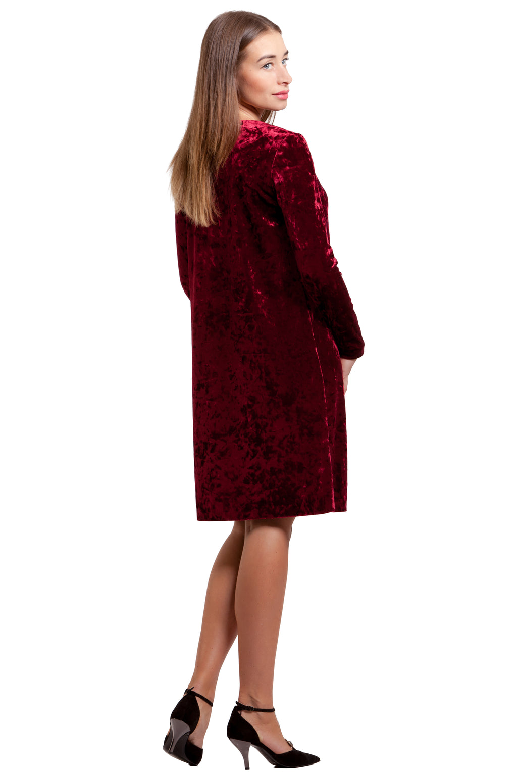 Velvet A-line Tunic Dress Alyssa No5