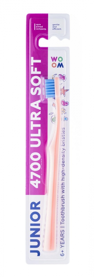 WOOM, Children's toothbrush Junior Ultra Soft 4700,ORANGE Magnolica