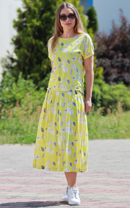 SPRING-SUMMER CASUAL YELLOW SUIT Magnolica