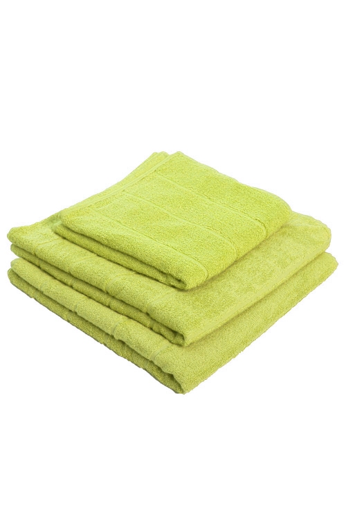 SHOWER TOWEL MELANIE MADE OF COTTON 70X140CM in light green color Magnolica