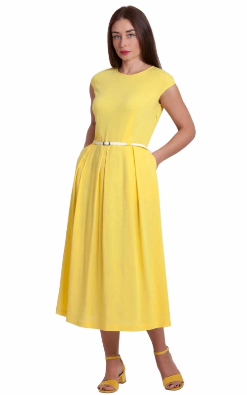 Spring-Summer Yellow Dress Magnolica