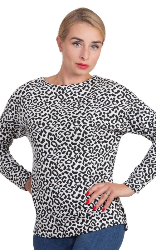 Leopard Print Sweatshirt Magnolica