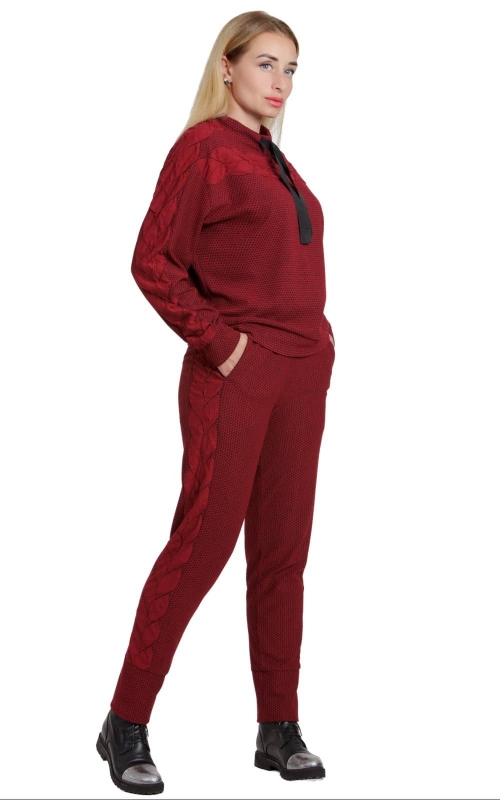 Женский спортивный костюм-худи красный Magnolica