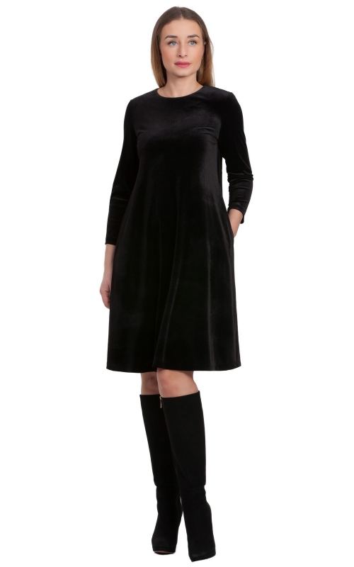 BLACK COCKTAIL DRESS Magnolica